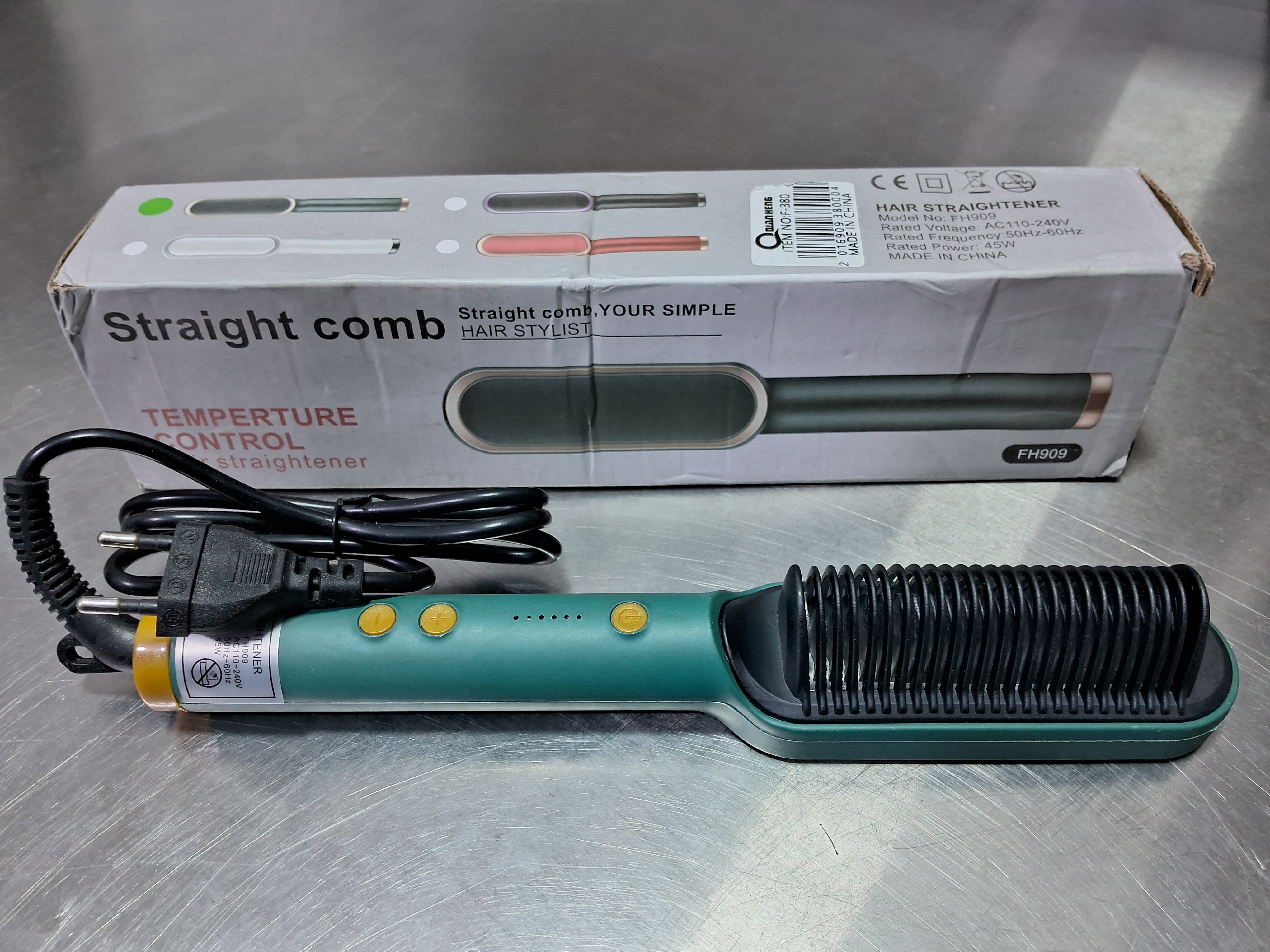 Peine eléctrico alisador