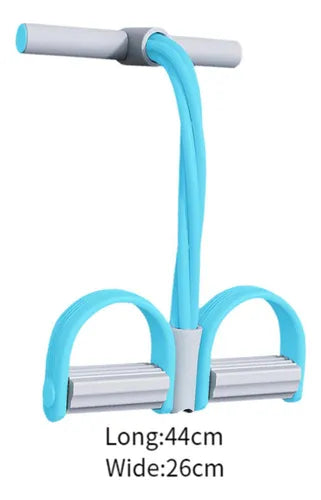 Bandas elásticas de resistencia con pedal de apoyo