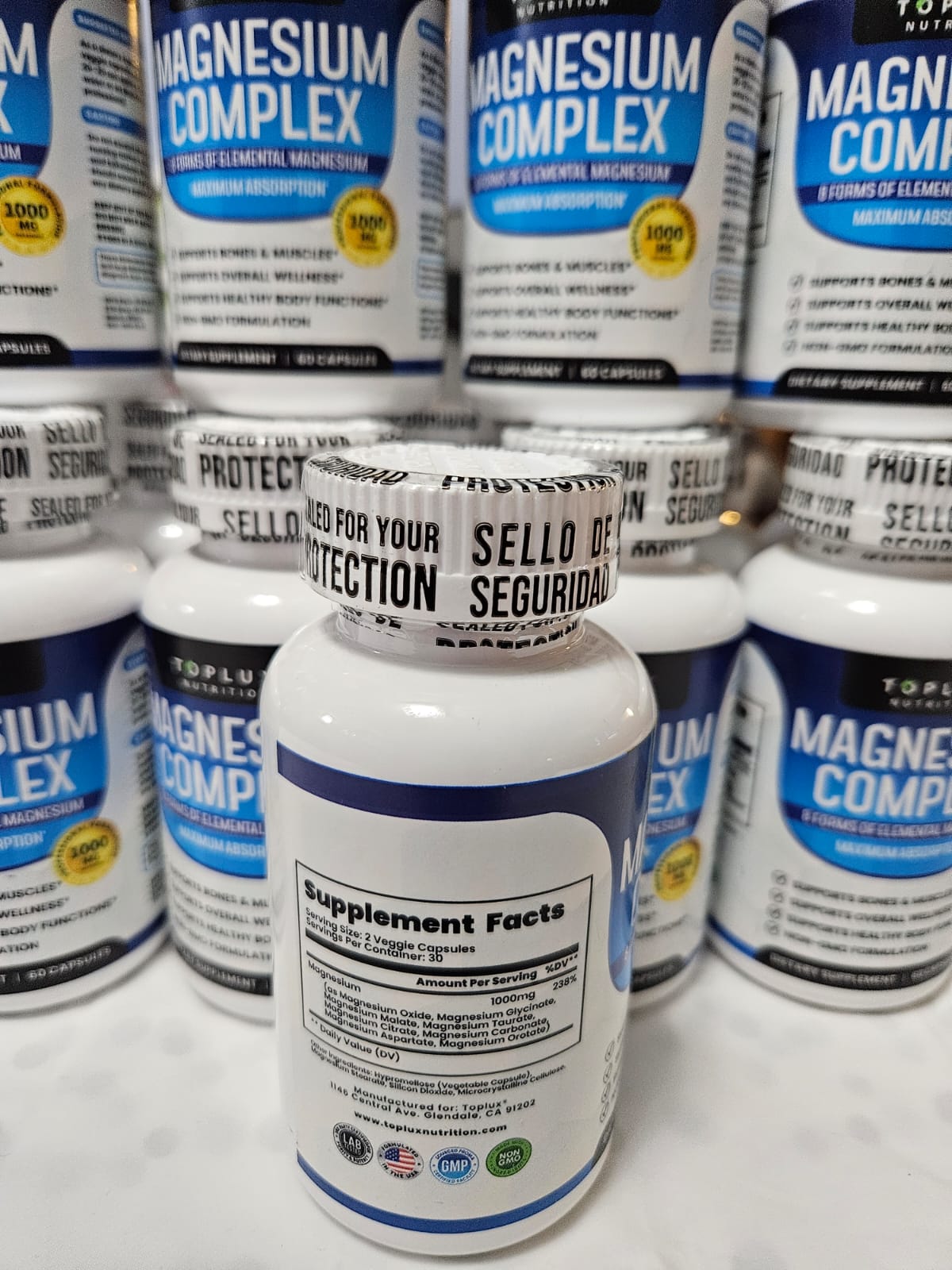 MAGNESIO COMPLEX 8 ELEMENTAL 1000 mg (60 cápsulas)