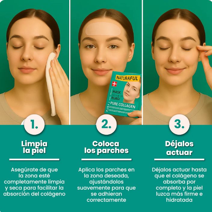 Parches colágeno absorbentes.