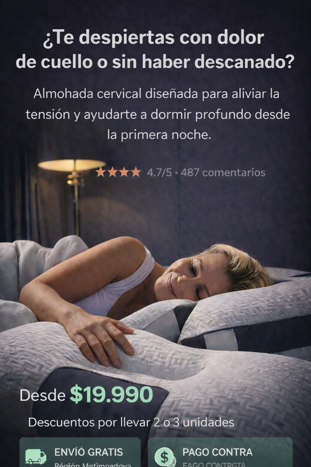 Almohada Viscoelástica Con Memoria 3D