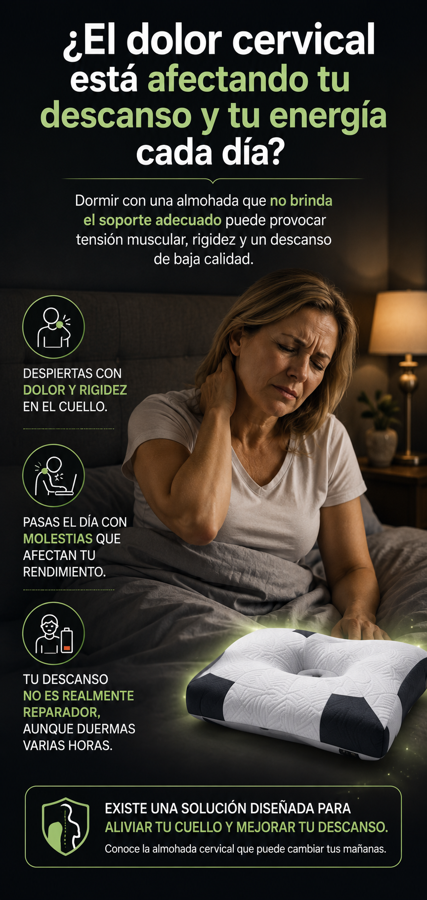 Almohada Viscoelástica Con Memoria 3D
