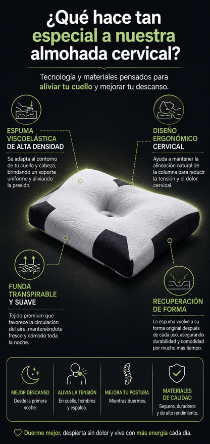 Almohada Viscoelástica Con Memoria 3D