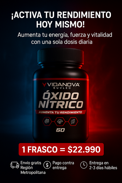 OXIDO NITRICO 1000MG 60 CAPS
