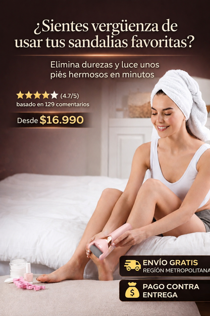 Lima Pulidor Recargable Para Pies