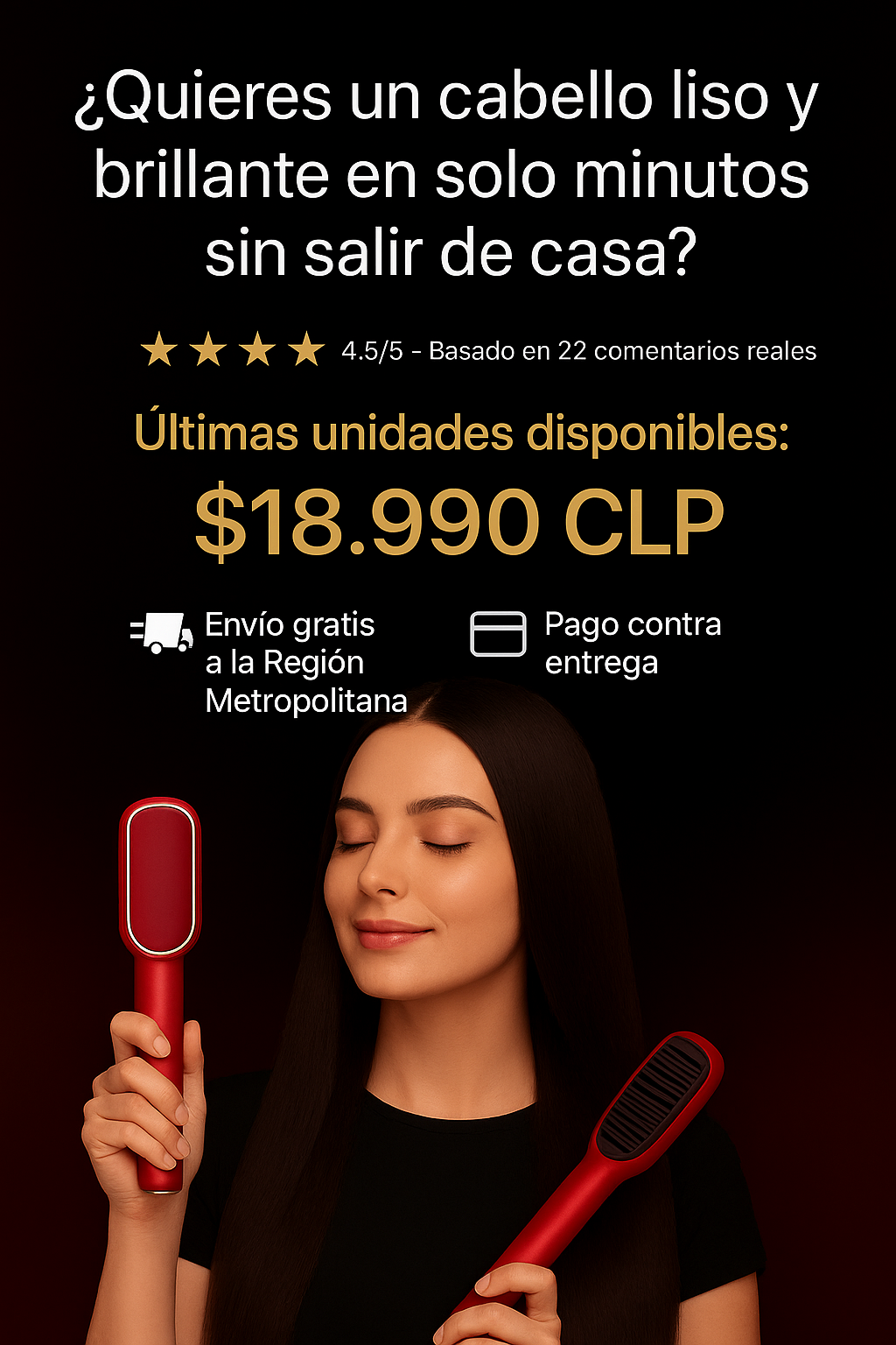 Peine eléctrico alisador