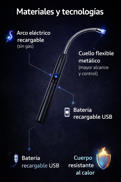 CHISPERO RECARGABLE CON USB