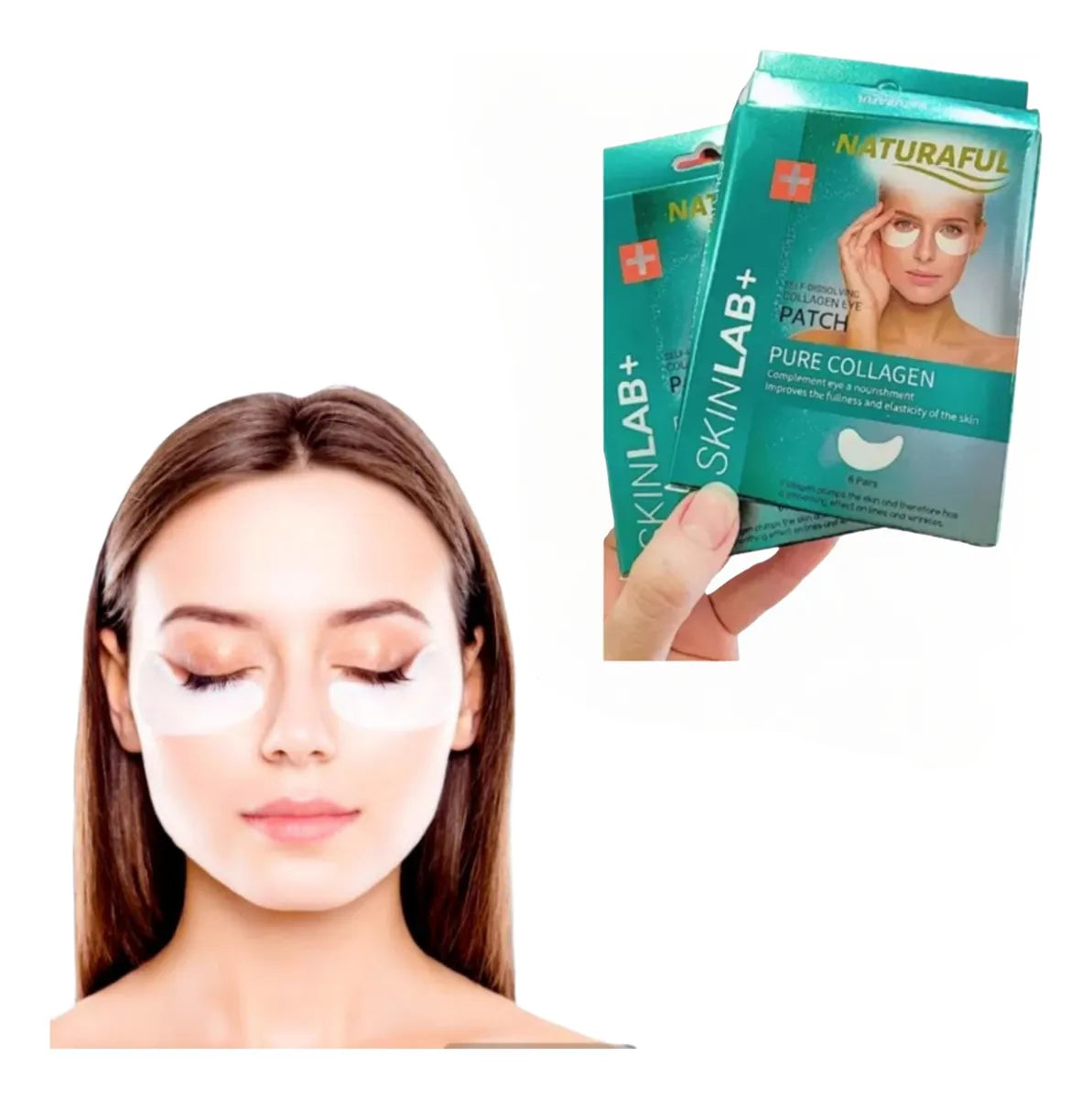 Parches colágeno absorbentes.