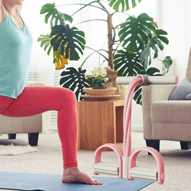 Bandas elásticas de resistencia con pedal de apoyo